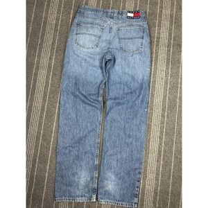 Tommy Hilfiger Jeans Men's 32 X 34‎ Blue Denim Vintage Y2K Relaxed Flag Logo
